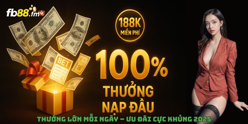 FB88 Thưởng lớn mỗi ngày – Ưu đãi cực khủng 2025 FB88 Thưởng lớn mỗi ngày – Ưu đãi cực khủng 2025